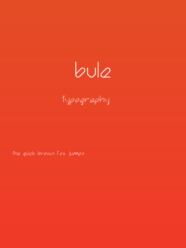 Bule Poster