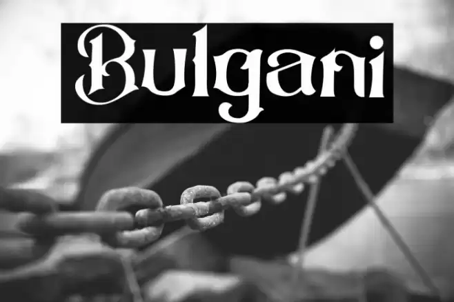 Bulgani Font examples