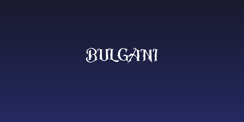 Bulgani Social Header