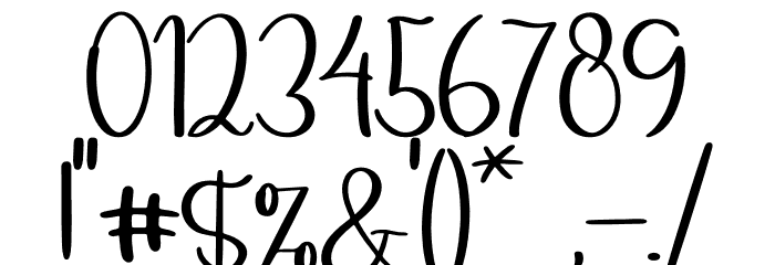 Bulgaria Emilton Font OTHER CHARS