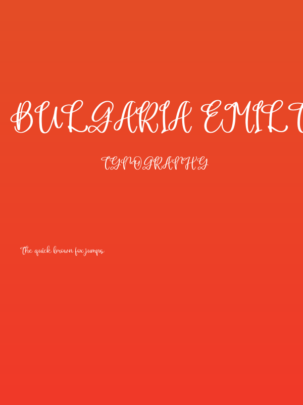 Bulgaria Emilton Poster