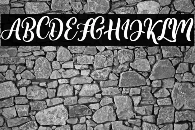 BulgariaScript Font examples