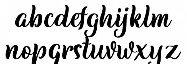 BulgariaScript Schriftart Kleinbuchstaben