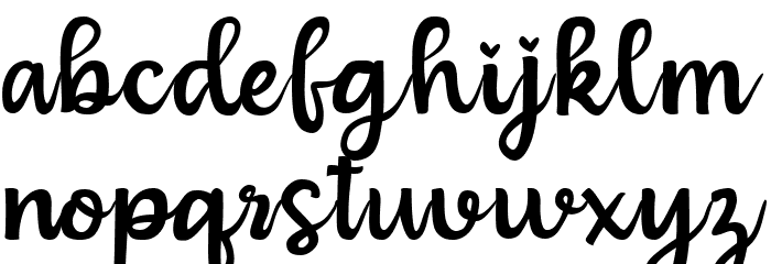 Bulgaria Font LOWERCASE