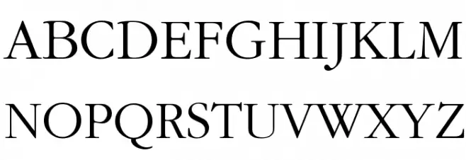 Bulgarian Garamond フォント 大文字