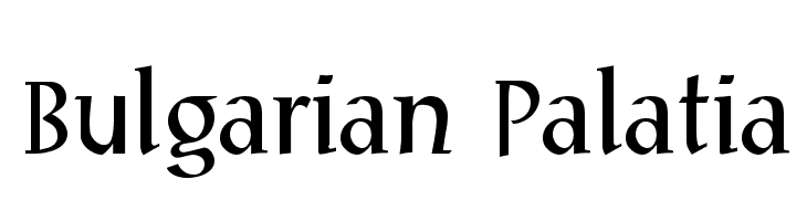 Bulgarian Palatia Font