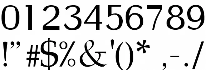 Bulgarian Palatia Font OTHER CHARS