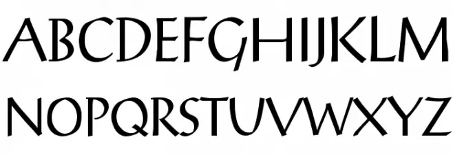 Bulgarian Palatia フォント 大文字