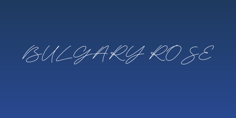 Bulgary Rose Social Header