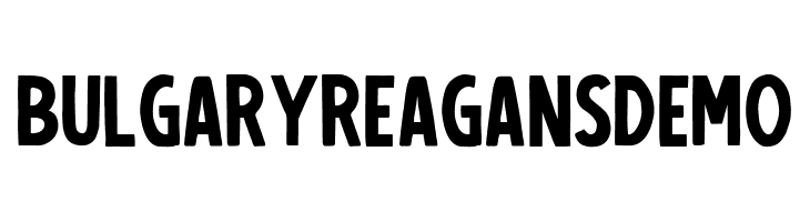 BulgaryReagansDemo  नि: शुल्क फ़ॉन्ट्स डाउनलोड