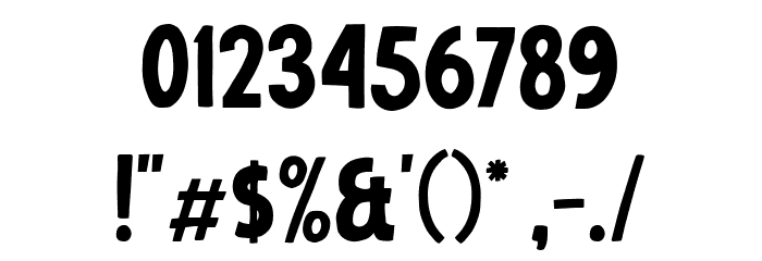 BulgaryReagansDemo Font OTHER CHARS