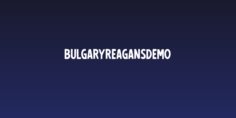 BulgaryReagansDemo Social Header