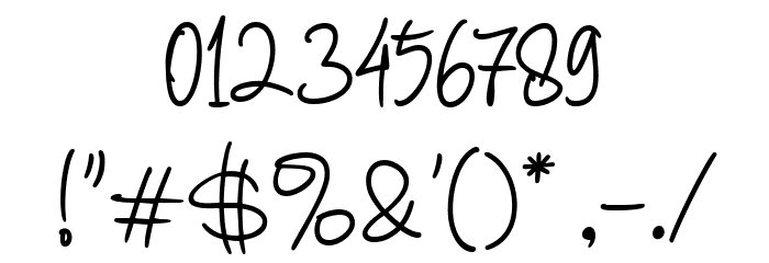 BulgaryReagansScriptDemo Font OTHER CHARS
