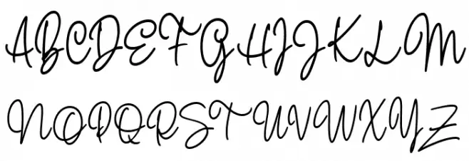 BulgaryReagansScriptDemo Font UPPERCASE