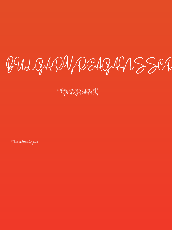 BulgaryReagansScriptDemo Poster