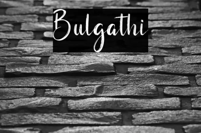 Bulgathi Font examples