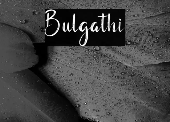 Bulgathi Font examples