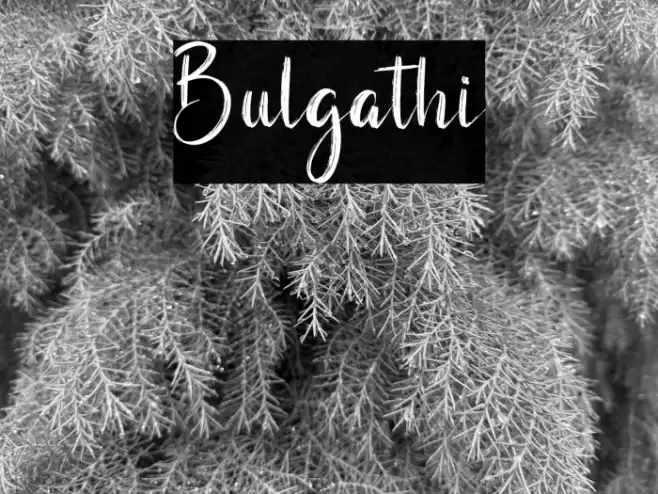 Bulgathi Font examples