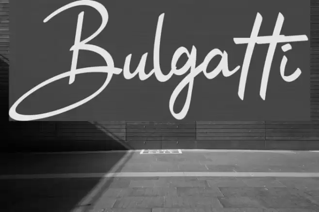 Bulgatti Font examples