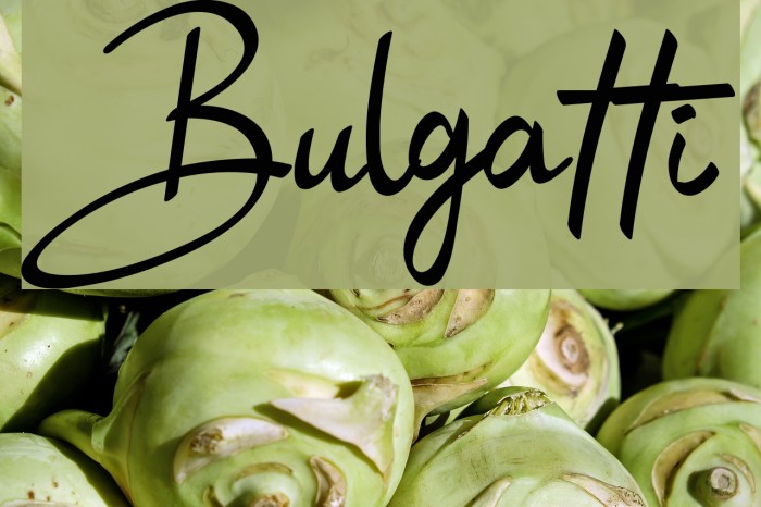 Bulgatti Font examples