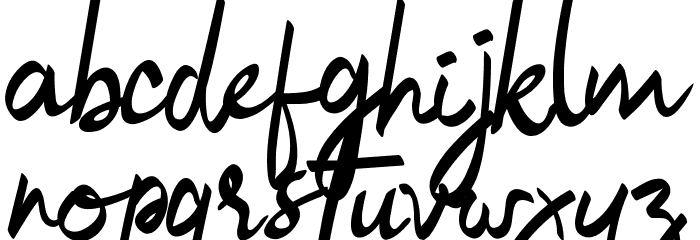 Bulgatti Font LOWERCASE