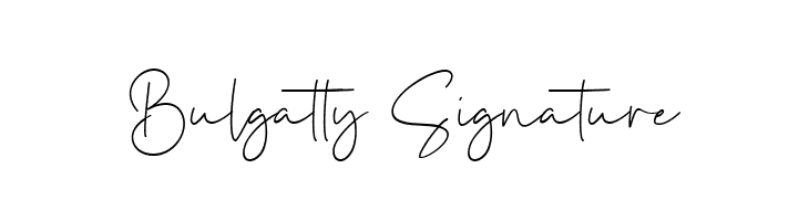 Bulgatty Signature  フリーフォントのダウンロード