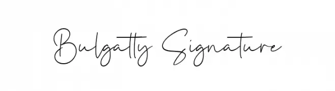 Bulgatty Signature  Fuentes Gratis Descargar