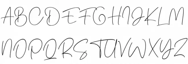 Bulgatty Signature Font Litere mari