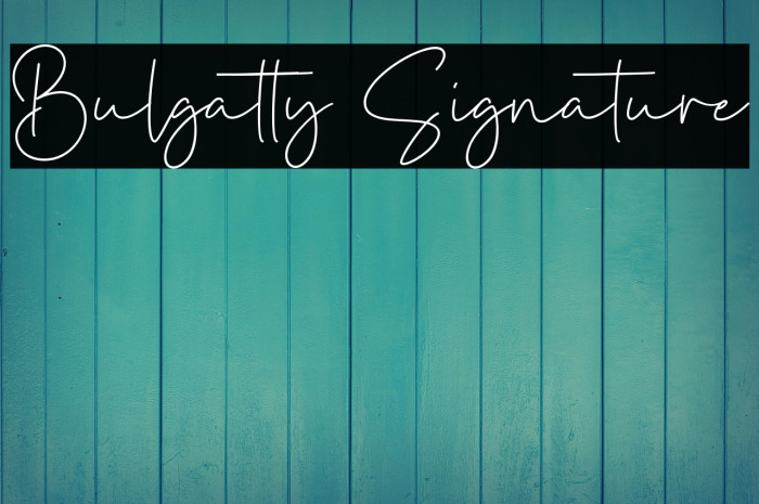 Bulgatty Signature Example 1