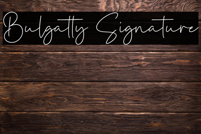 Bulgatty Signature Example 3