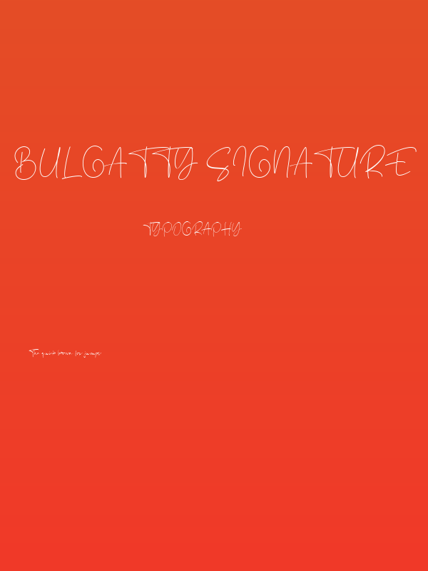 Bulgatty Signature Poster