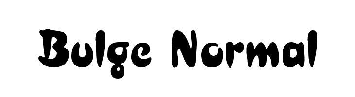 Bulge Normal  Frei Schriftart Herunterladen