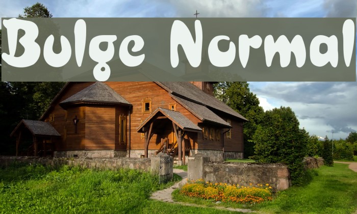 Bulge Normal Font examples