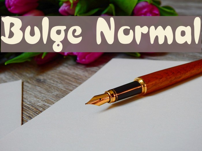 Bulge Normal Font examples