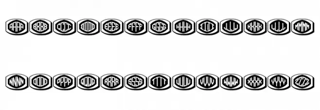Bulged Monogram Regular Fonte MAIÚSCULAS