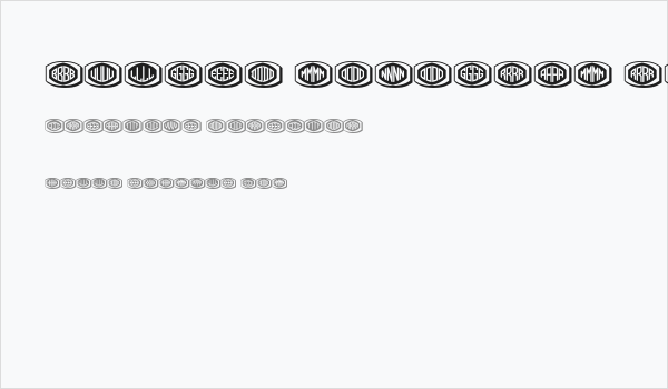 Bulged Monogram Regular Business Card