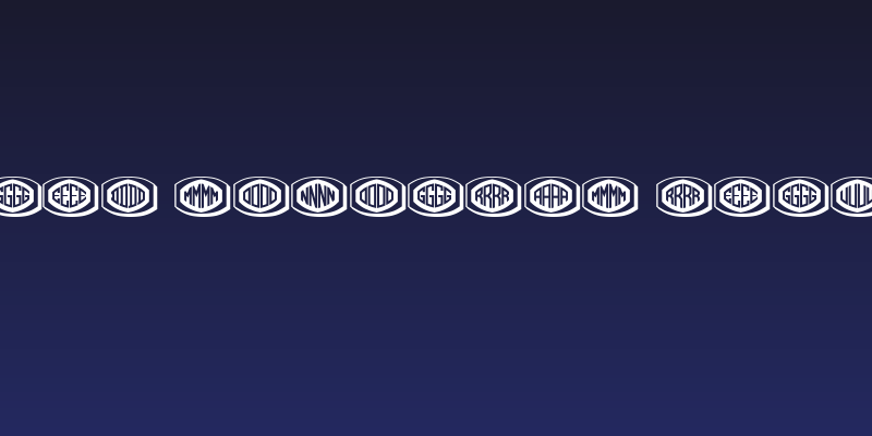 Bulged Monogram Regular Social Header