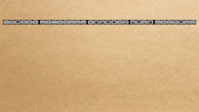 Bulged Monogram Stylish Flat Regular Example 2