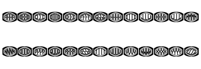Bulged Monogram Stylish Flat Regular Font LOWERCASE