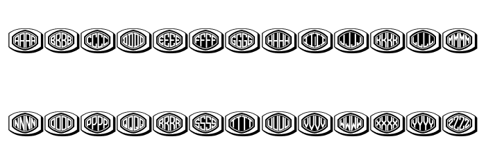 Bulged Monogram Stylish Regular Font OTHER CHARS