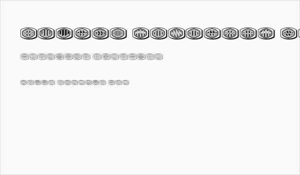 Bulged Monogram Stylish Regular Business Card