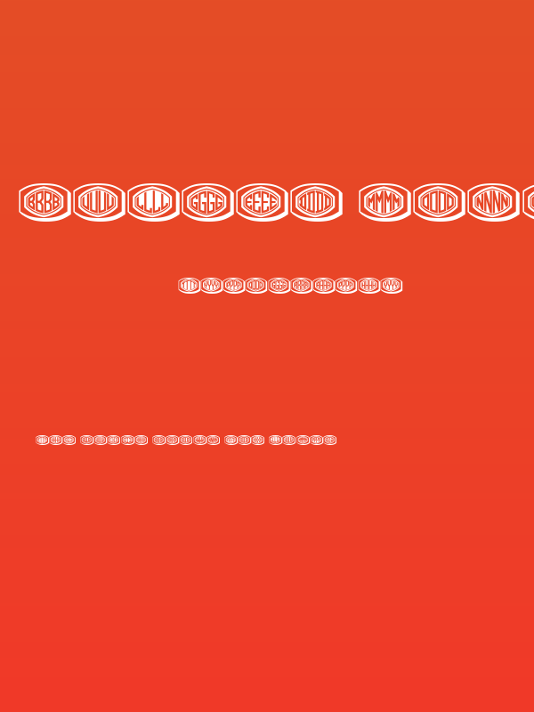 Bulged Monogram Stylish Regular Poster