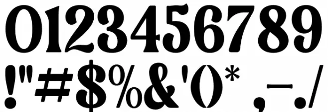 Bulgeria Font OTHER CHARS