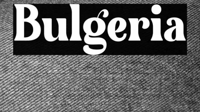 Bulgeria Font examples