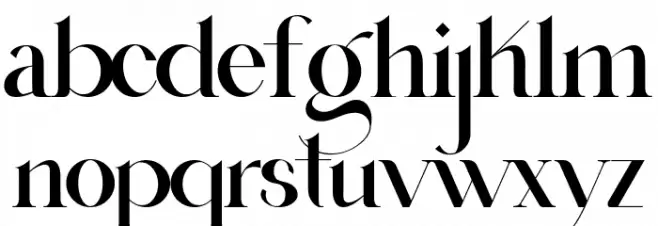 Buljirya Personal use Caratteri MINUSCOLO