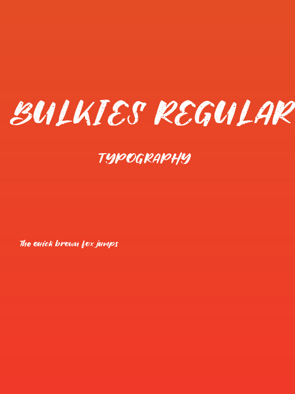 Bulkies Regular Poster