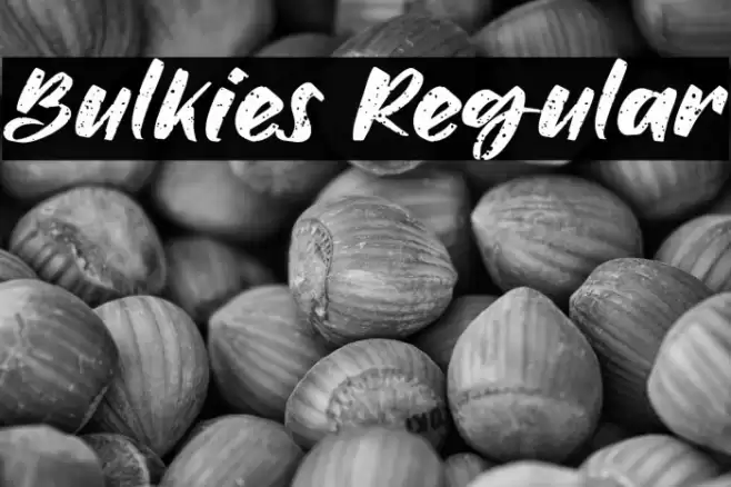 Bulkies Regular Font examples