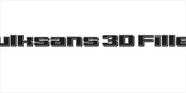 Bulksans 3D Filled Logo