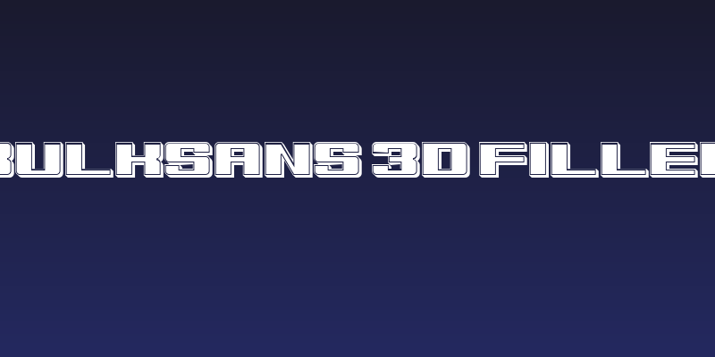 Bulksans 3D Filled Social Header
