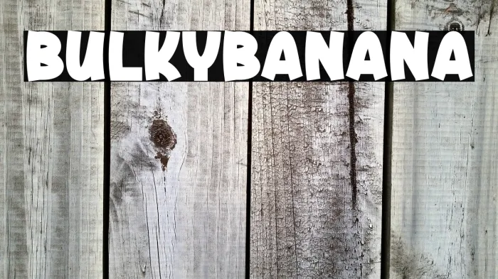 Bulky Banana Example 3